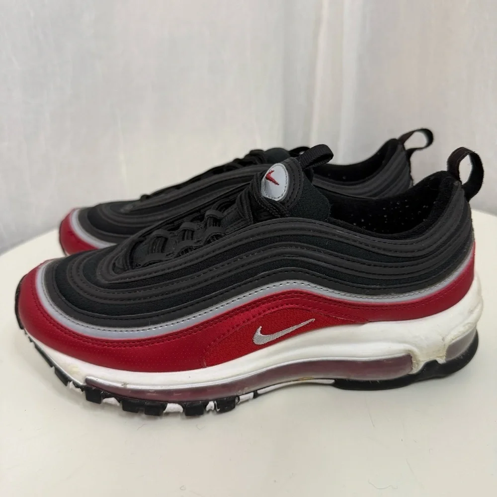 NIKE Air Max 97 SE GS 'Black Varsity Red' - Picture 7 of 13